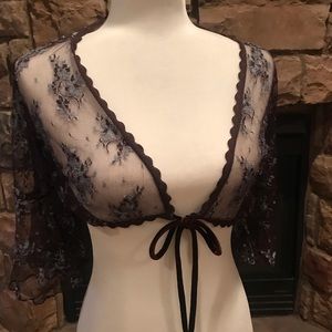 Heart moon star lace top